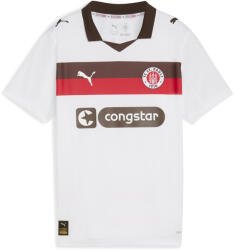 PUMA Gyerek Futball Rövid Ujjú Póló Drycell Technológia, Klub Logó Fc St. Pauli 25/26 barna|fehér