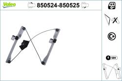VALEO Mecanism actionare geam VALEO 850524 (850524) - centralcar