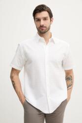 HUGO BOSS pamut ing férfi, galléros, fehér, regular, 50540267 - fehér S