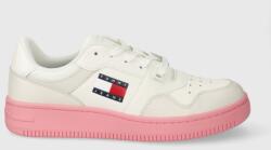 Tommy Hilfiger bőr sportcipő TJW RETRO BASKET ESS - fehér Női 36 - answear - 30 990 Ft