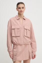 Guess rövid kabát SYLVIE női, rózsaszín, átmeneti, V5RL03 WGYB0 - rózsaszín M