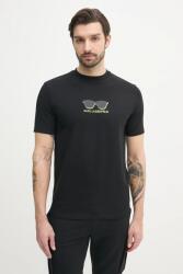 Karl Lagerfeld t-shirt - fekete L - answear - 24 990 Ft