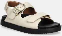 Tommy Hilfiger bőr szandál LEATHER SPORTY SANDAL - bézs Női 40