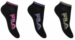 Fila 3-pack női sneaker zokni fekete 35-38 35/38 L fekete|rózsaszín|szürke