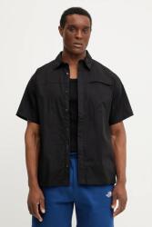 The North Face pamut ing Heritage férfi, galléros, fekete, relaxed, NF0A8B76JK31 - fekete M
