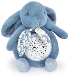 Doudou Cutie muzicală cu proiecție Iepuraș albastru Doudou