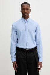 HUGO BOSS pamut ing galléros, slim, 50539707 - kék 43