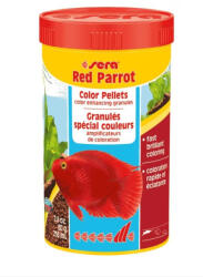 Sera Red Parrot Pellets Nature | Színfokozó úszó pellet papagájsügérek és más díszhalak számára - 250 ml