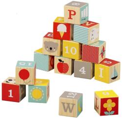 Petit Collage Blocuri de lemn ABC Petit Collage