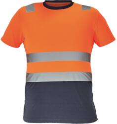 CERVA Férfi fényvisszaverő póló MONZON - Narancssárga / sötétkék | XL (0304013991004)