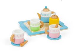 Bigjigs Toys Set de ceai cu tavă Bucatarie copii
