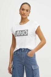 Liu Jo pamut póló női, fehér, VA5151. JS923 - fehér S - answear - 17 990 Ft