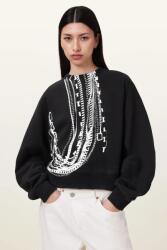 AllSaints pamut melegítőfelső METALLO DANA - fekete XS