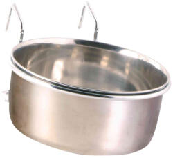 TRIXIE Bowl with Holder, Stainless Steel | Madáretető (fém) kalitkákba - 600 ml / 12 cm