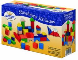 Detoa Set de construcție din lemn, 100 de piese Set bricolaj copii