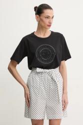 Liu Jo pamut póló - fekete XS - answear - 22 990 Ft