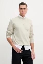 BOSS Orange pamut melegítőfelső bézs, férfi, sima, 50536779 - bézs XL