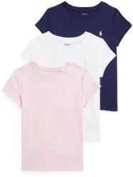 Ralph Lauren gyerek pamut póló 3 db - rózsaszín 90-100