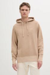 Gant pamut melegítőfelső bézs, sima, kapucnis, 2067035 - bézs XXL