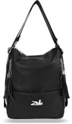  Zellia Női Válltáska/Hátizsáká Alakítható 22199 Fekete - Matt-Rombus - (23359529)