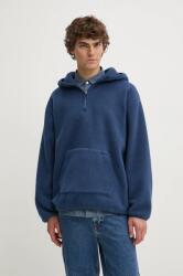 Levi's gyapjú pulóver sima, kapucnis, A8611 - sötétkék M