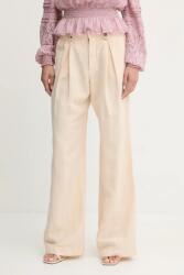 Guess nadrág vászonkeverékből SHAYE - bézs 25/33