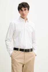HUGO BOSS pamut ing férfi, galléros, fehér, slim, 50539808 - fehér 41