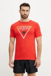 Guess t-shirt piros, férfi, nyomott mintás, F5GI00 J1314 - piros XXL