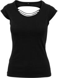 Build Your Brand Női póló fedetlen háttal - Fekete | M (BY035-1000206078)