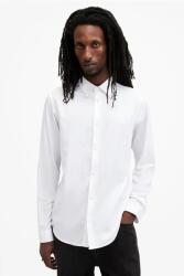 AllSaints pamut ing ECHO férfi, galléros, fehér, slim, M089SB - fehér M
