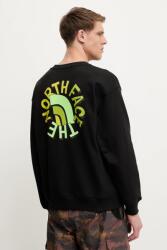 The North Face pamut melegítőfelső Nuptse Oversized - fekete M