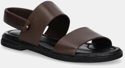 Tommy Hilfiger bőr szandál PREMIUM HILFIGER STRAPPY LH SAND - barna Férfi 41
