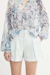 Guess vászonkeverék rövidnadrág SHAYE - türkiz 30