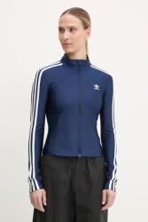 Adidas felső 3-Stripes sötétkék, női, nyomott mintás, JD5023 - sötétkék M