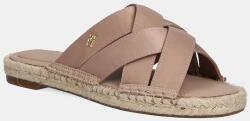 Tommy Hilfiger papucs SATIN ESPADRILLE MULE bézs, női, FW0FW08502 - bézs Női 37 - answear - 23 990 Ft