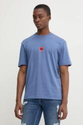 HUGO pamut póló férfi, nyomott mintás, 50530647 - kék M