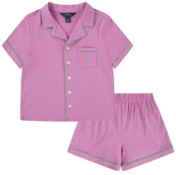 Ralph Lauren gyerek pamut pizsama - lila 116-122