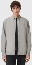AllSaints pamut ing HAVEN férfi, galléros, szürke, regular, M123SC - szürke M