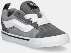 Vans gyerek velúr tornacipő Knu Skool - szürke 21
