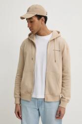 Guess Jeans pamut melegítőfelső bézs, férfi, nyomott mintás, kapucnis, M5RQ45 KCPR1 - bézs M