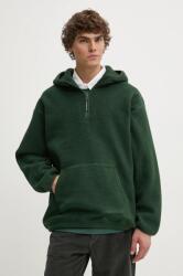 Levi's gyapjú pulóver zöld, sima, kapucnis, A8611 - zöld S