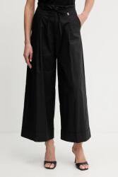 Liu Jo pamut nadrág fekete, magas derekú széles, WA5276. T3051 - fekete 36