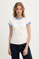 Tommy Hilfiger pamut póló - fehér XS - answear - 16 170 Ft