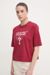 Guess pamut póló AURLIE női, piros, V4YI06 I3Z14 - piros M