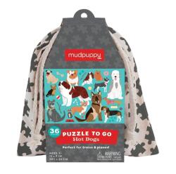 Mudpuppy Puzzle Kutyák szövetzsákban 36 darabos