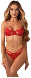 Obsessive Matildea - csipkés melltartó szett (piros) (5901688266830) - sexshopcenter