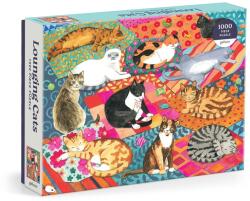 Galison Puzzle Lustálkodó macskák 1000 darab