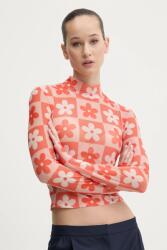 HUGO Blue hosszú ujjú női, félgarbó nyakú, narancssárga, 50534739 - narancssárga M - answear - 21 990 Ft