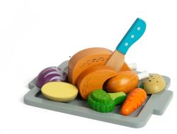 Bigjigs Toys Sült csirke zöldségekkel készlet