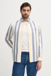 Tommy Hilfiger pamut ing férfi, legombolt galléros, fehér, relaxed, MW0MW39160 - fehér S